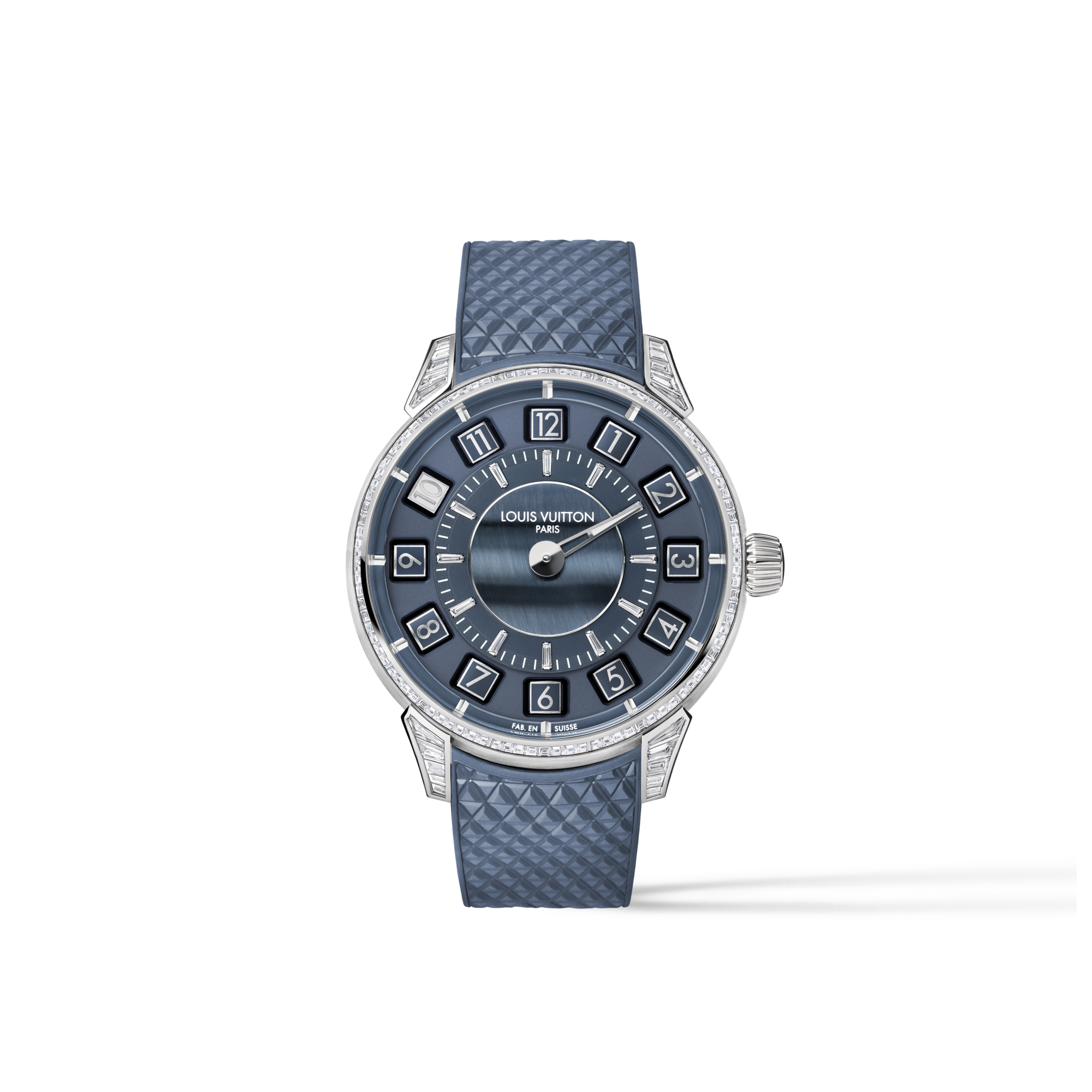 Tambour Taiko Spin Time，自動機芯，39.5毫米，白K金，鷹眼石及鑽石  in 腕錶系列