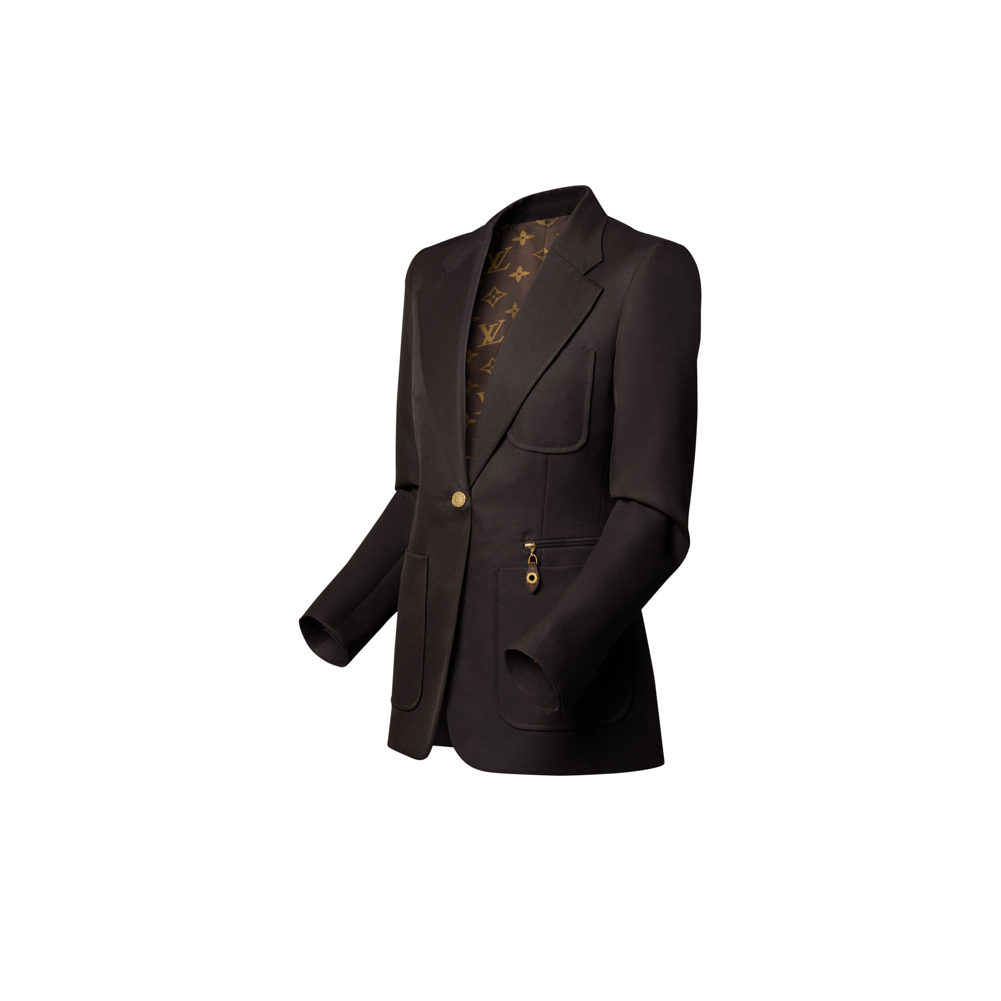 功能性 Gabardine 學院風西裝外套  in 女士