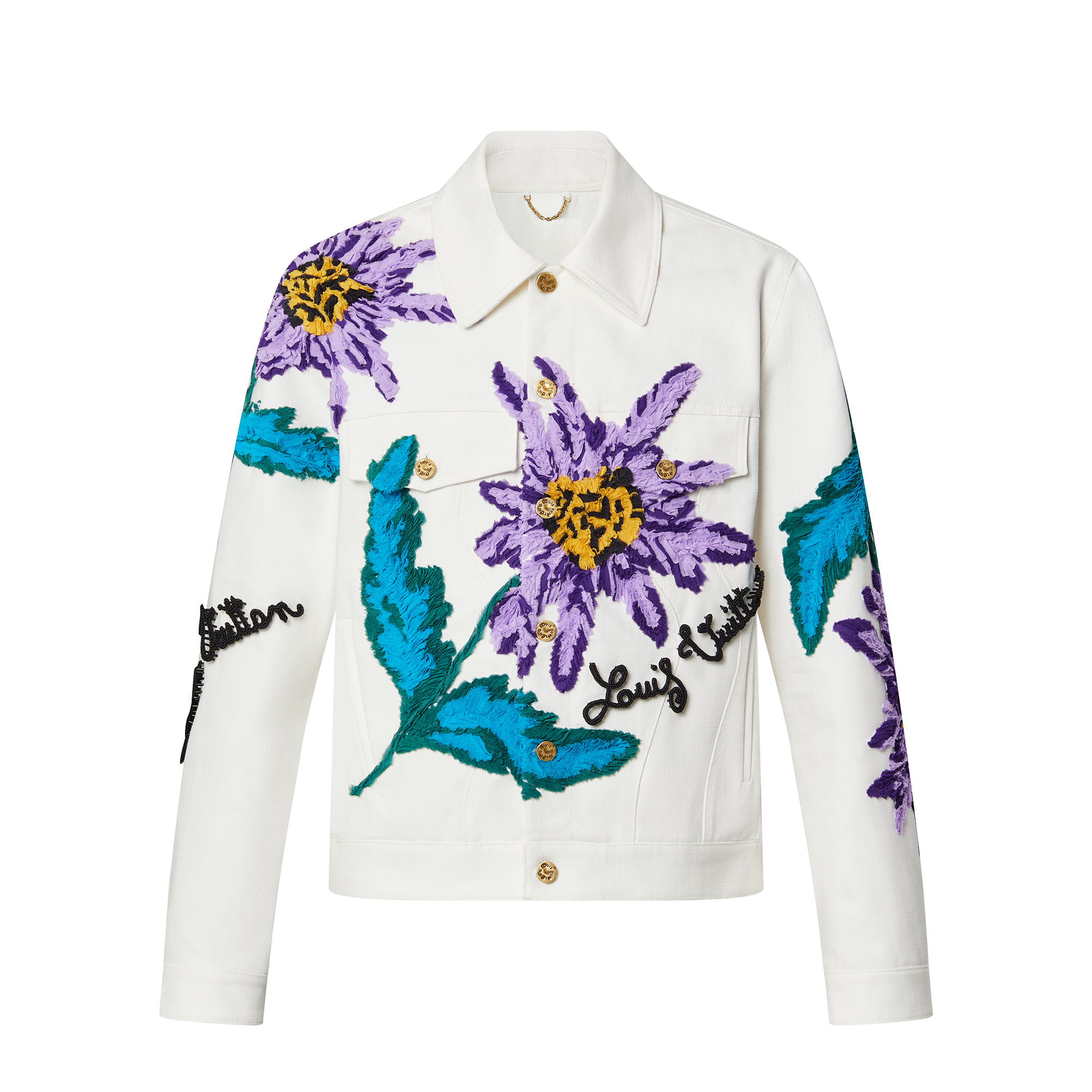 Thistle 刺繡圖案波浪紋牛仔布外套  in 男士