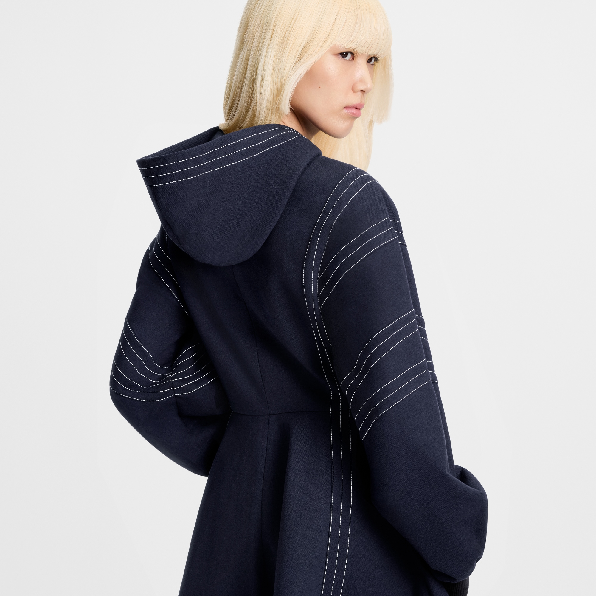 縫線連帽連身裙  in 女士