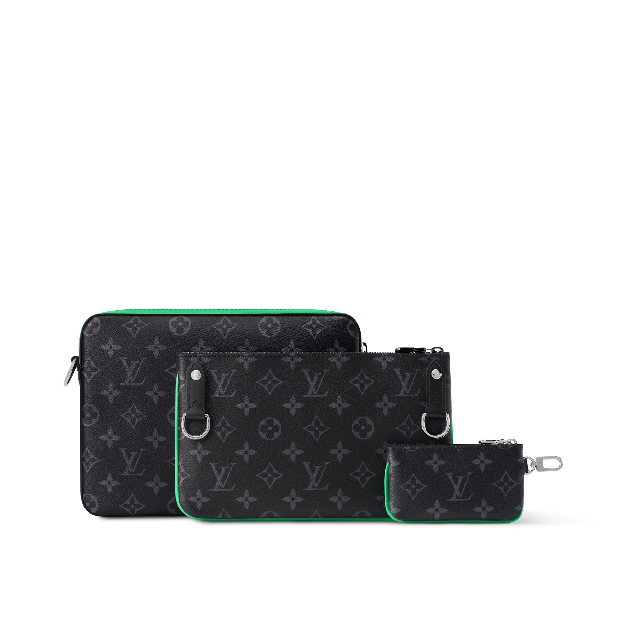 Trio 郵差包 Monogram Eclipse 帆布 in 時尚包包及小型皮件