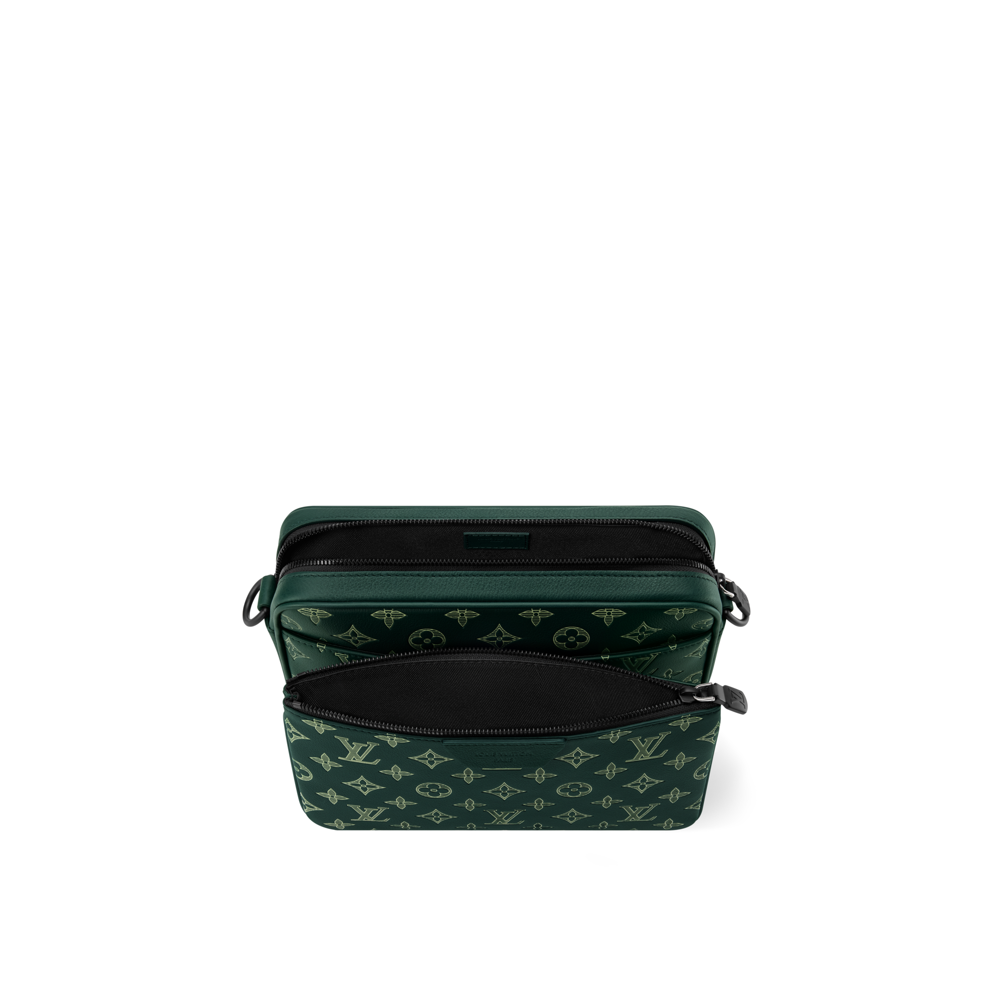 Trio 郵差包 Monogram Shadow 皮革 in 時尚包包及小型皮件