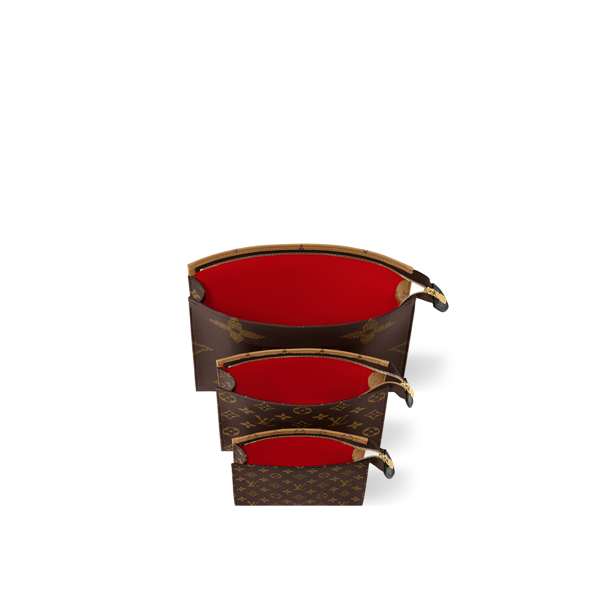 Trio Toilet Pouch 其他 Monogram 帆布 in 男士