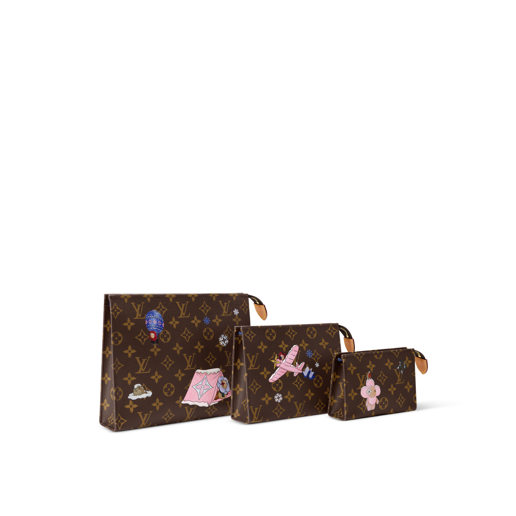 Trio Toilet Pouch Monogram 帆布 in 女士
