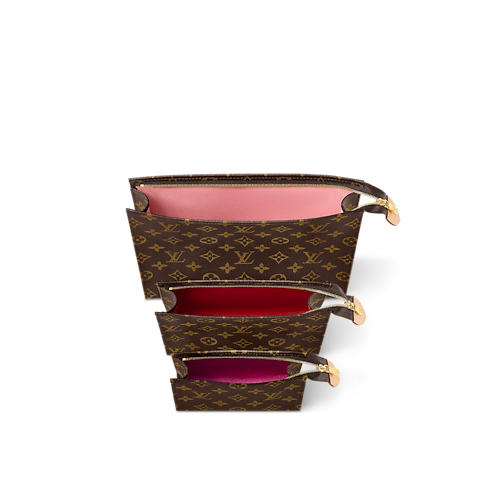 Trio Toilet Pouch Monogram 帆布 in 女士's 錢包及小型皮件 化妝包 collections by Louis Vuitton (產品縮放)