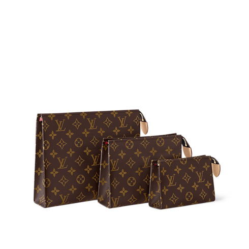 Trio Toilet Pouch Monogram 帆布 in 女士's 錢包及小型皮件 化妝包 collections by Louis Vuitton (產品縮放)