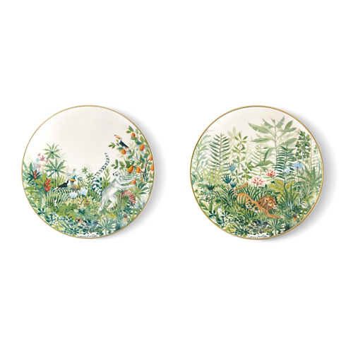 Tropical Jungle 甜品碟兩件套裝 in 行李箱、旅行用品及家居精品's 家居及餐具精品 餐桌藝術 collections by Louis Vuitton (產品縮放)