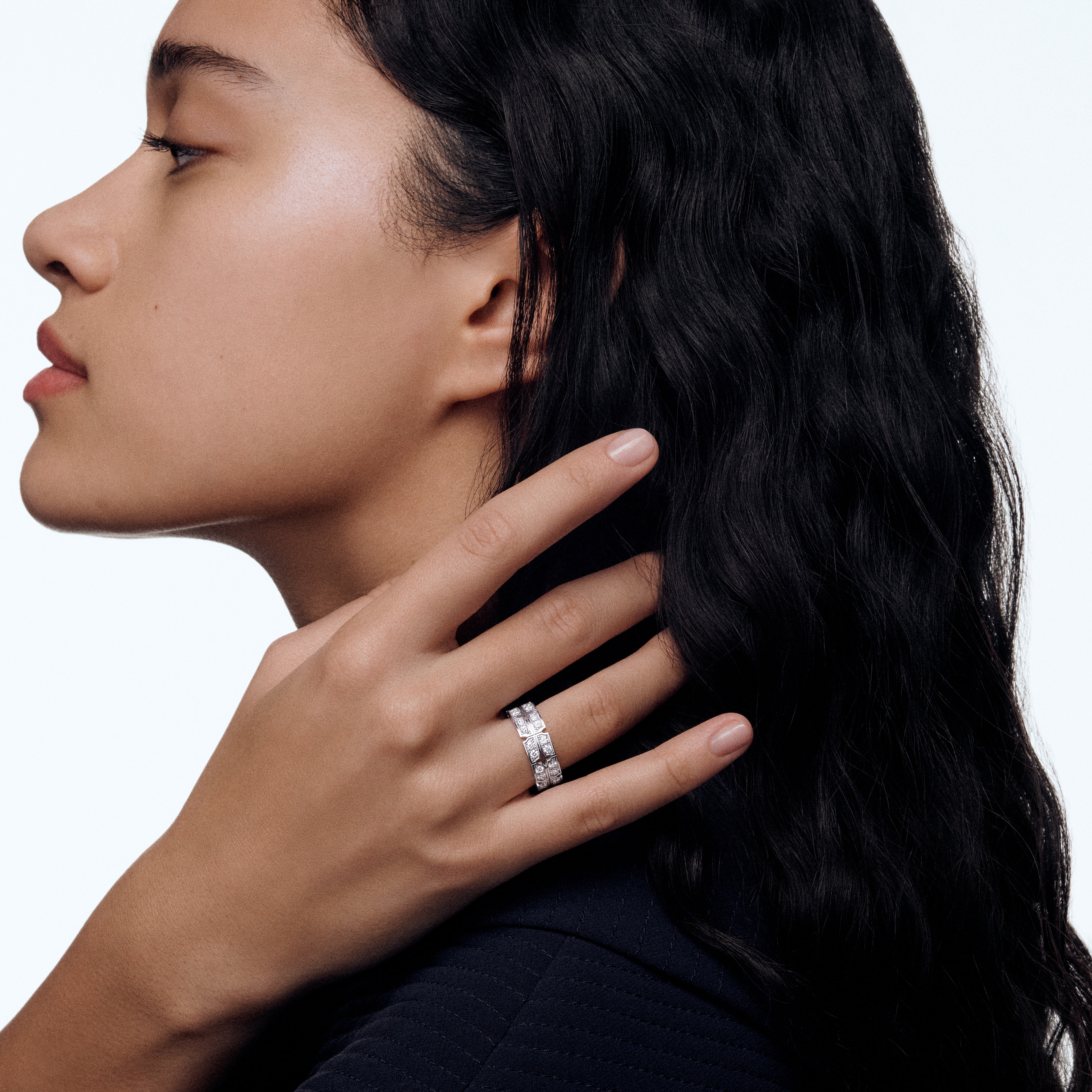 Tumbler 白K金配鑽石戒指  in 珠寶系列