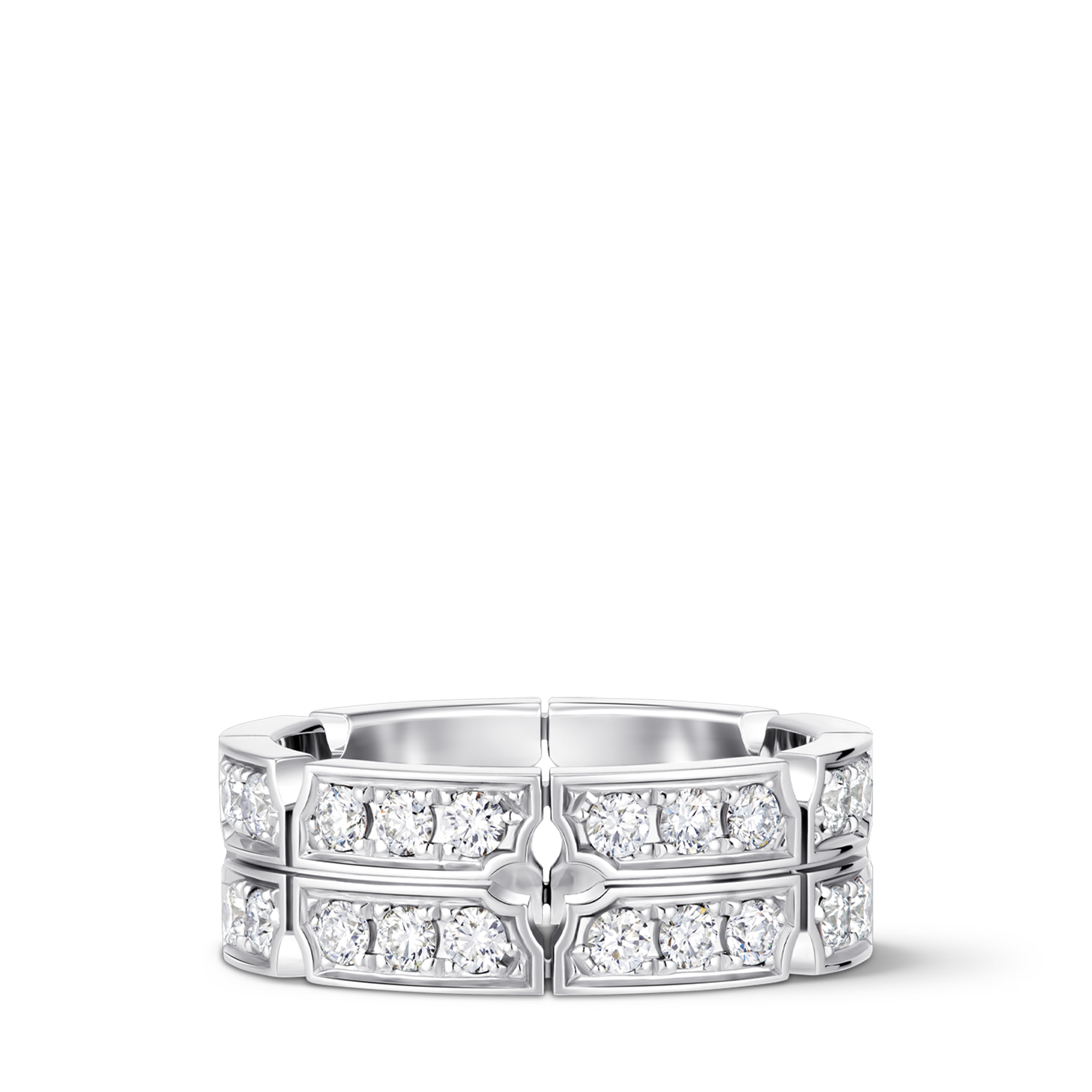 Tumbler 白K金配鑽石戒指  in 珠寶系列