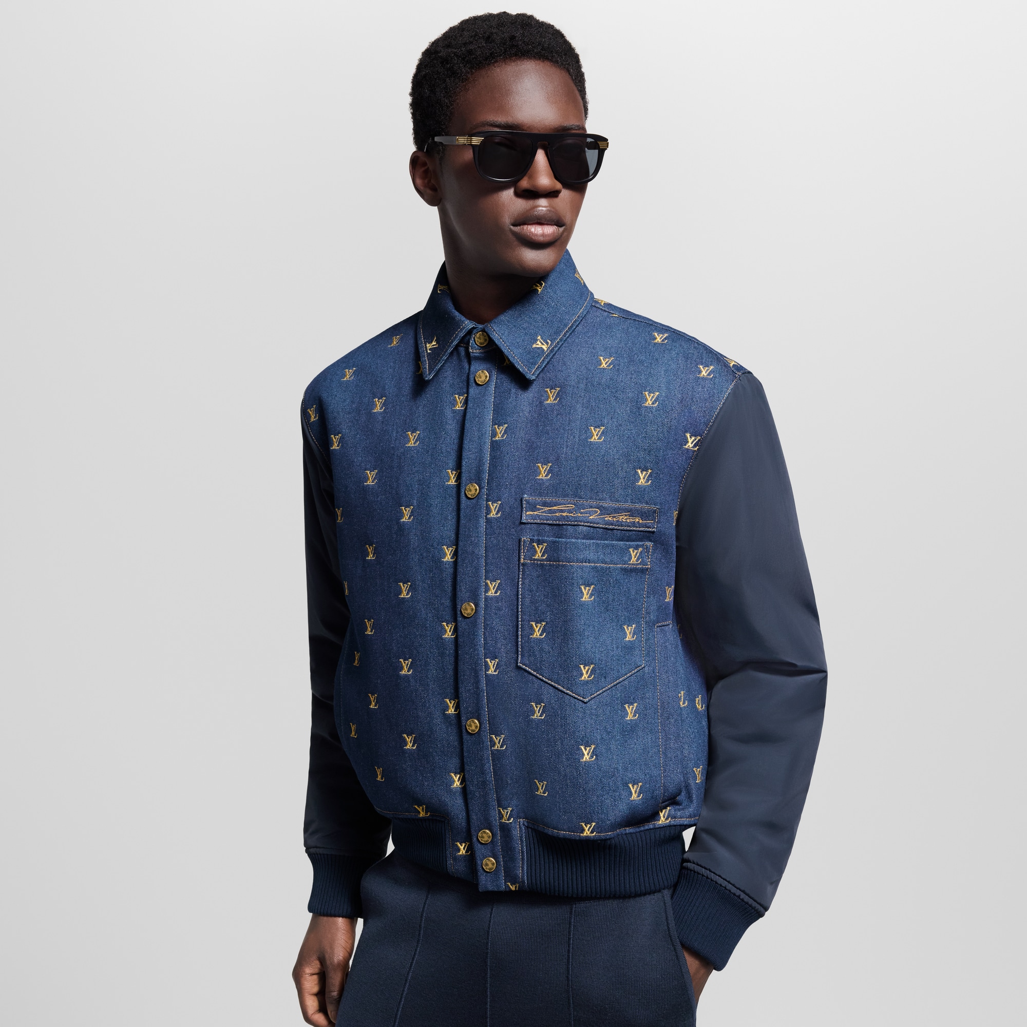 升級再造學院風牛仔外套  in 男士