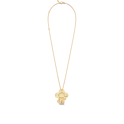Vivienne Maneki Neko 三色K金及亮漆配鑽石吊墜 in 珠寶系列's 按類別瀏覽 項鍊吊墜 collections by Louis Vuitton (產品縮放)
