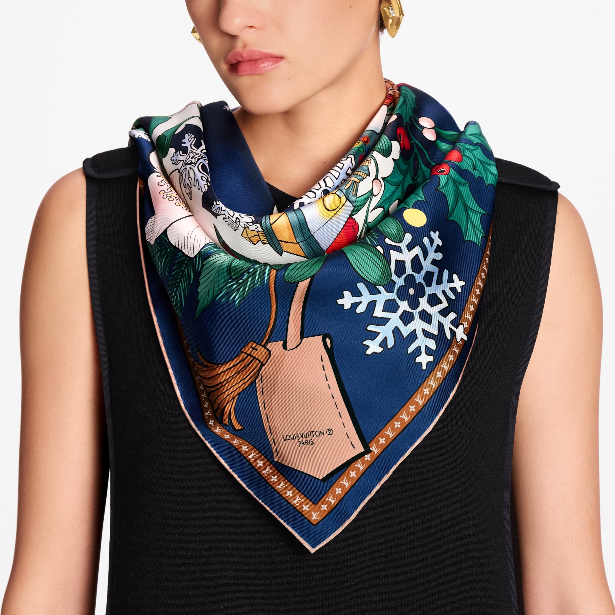 Vivienne Winter Celebration 90方巾 . in 女士