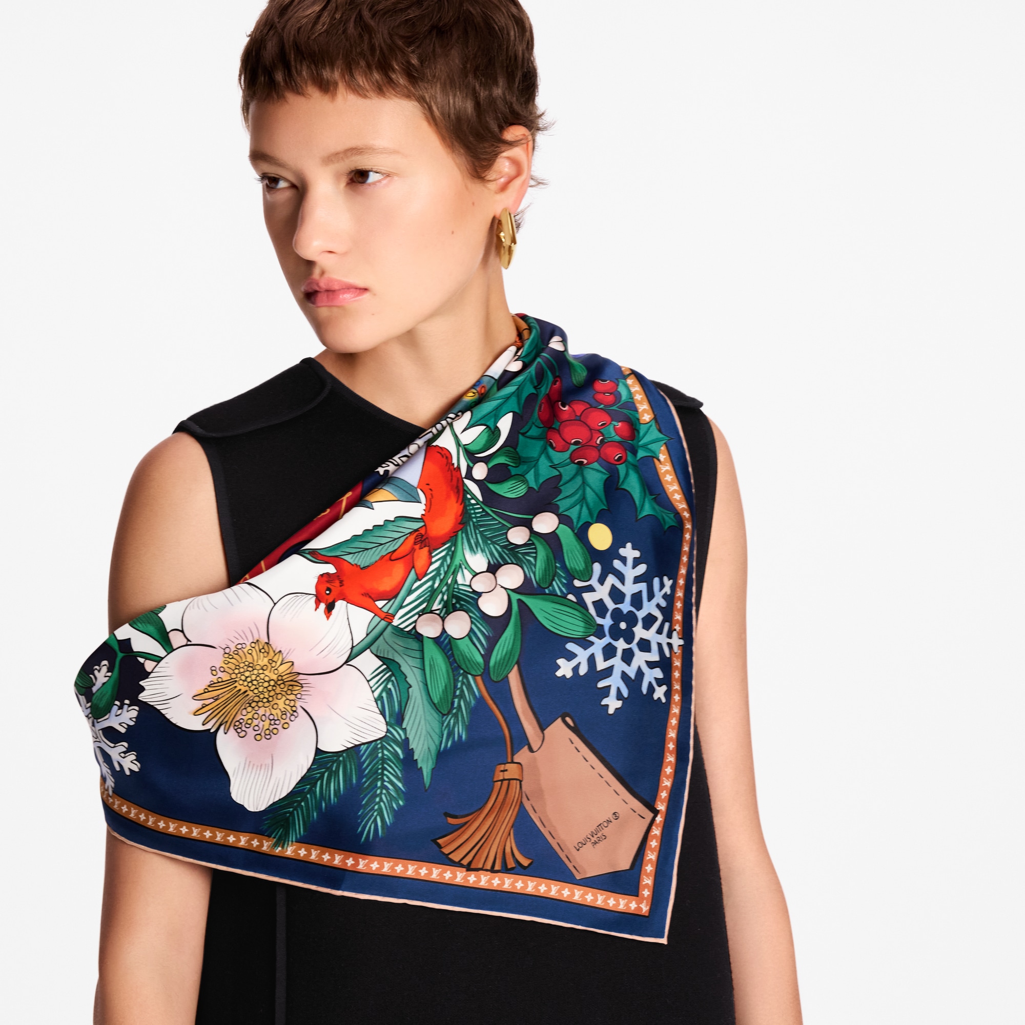 Vivienne Winter Celebration 90方巾 . in 女士