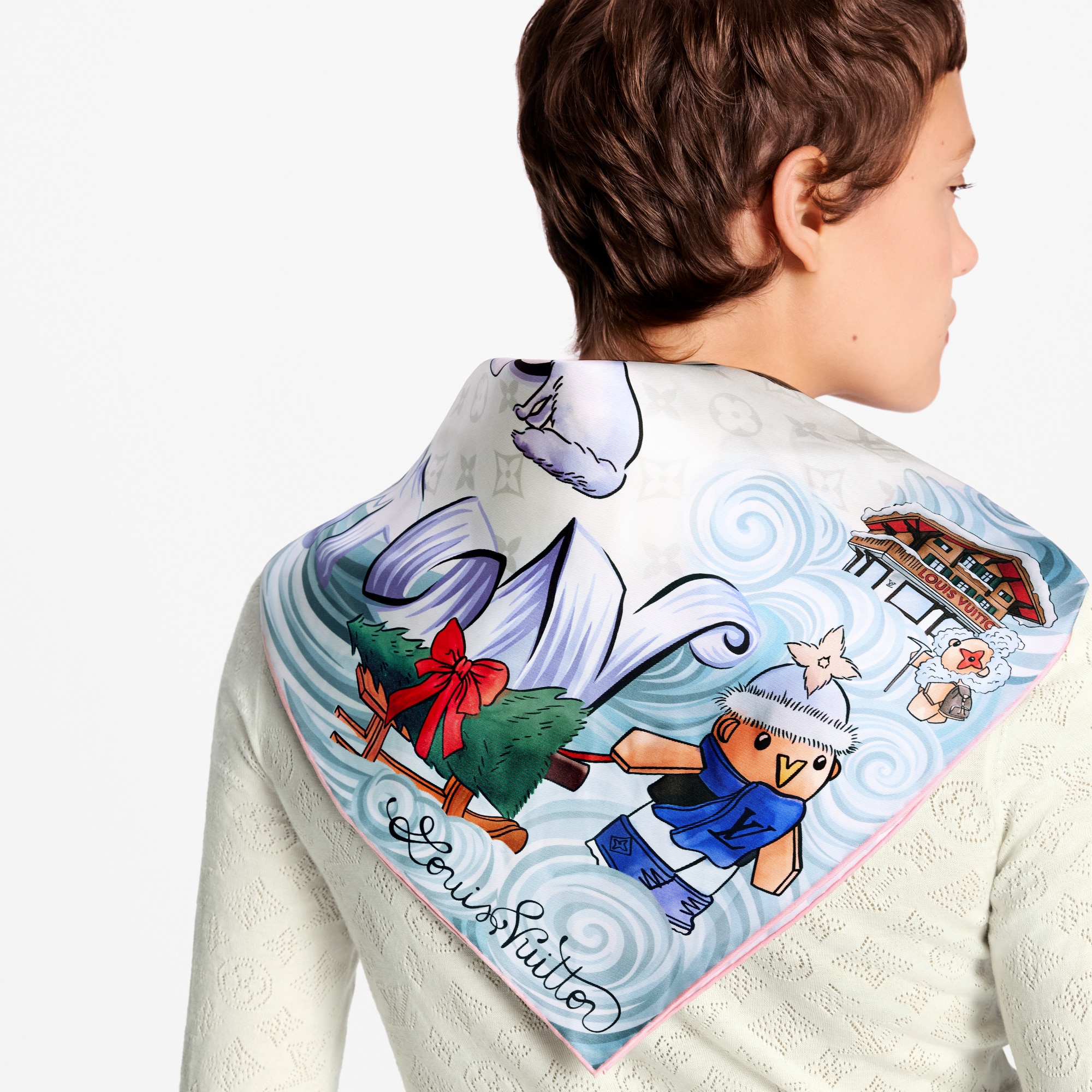 Vivienne Winter Holiday 70方巾 . in 女士