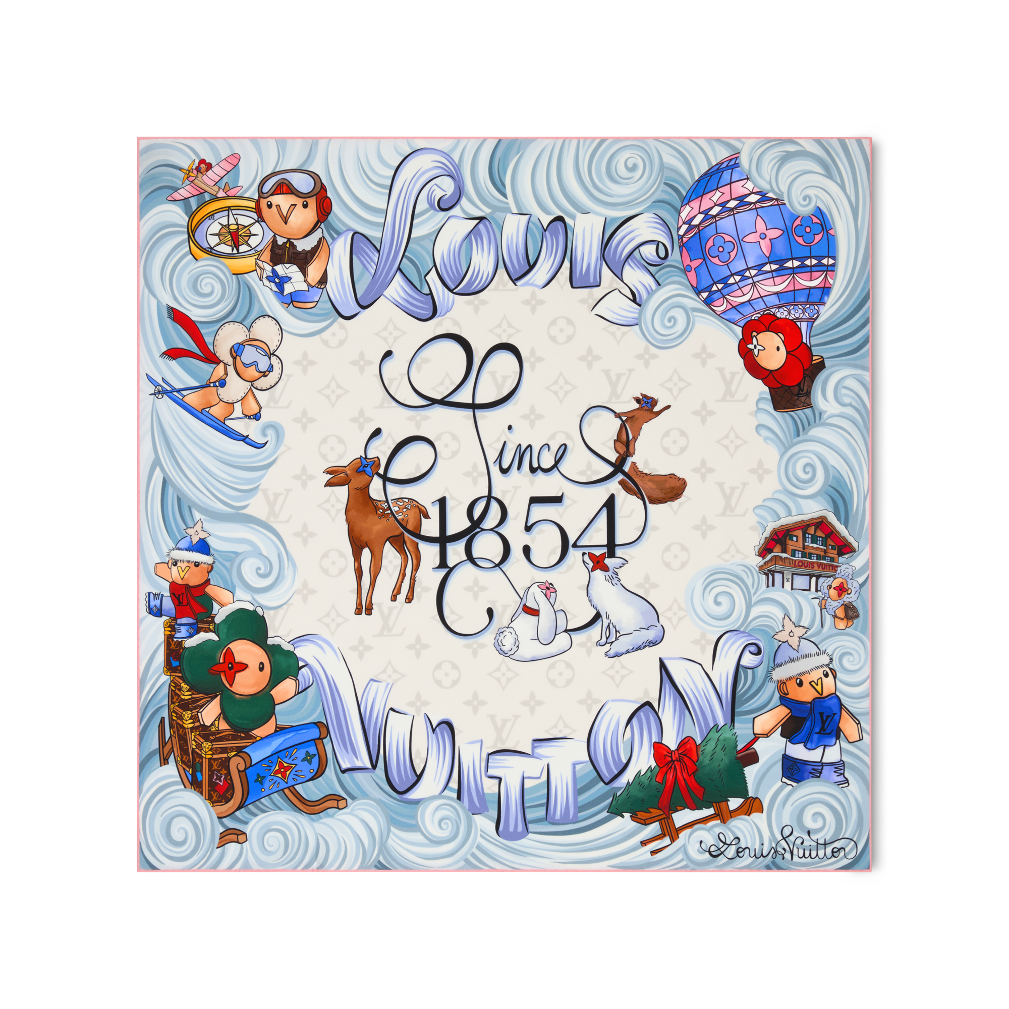 Vivienne Winter Holiday 90方巾 . in 女士
