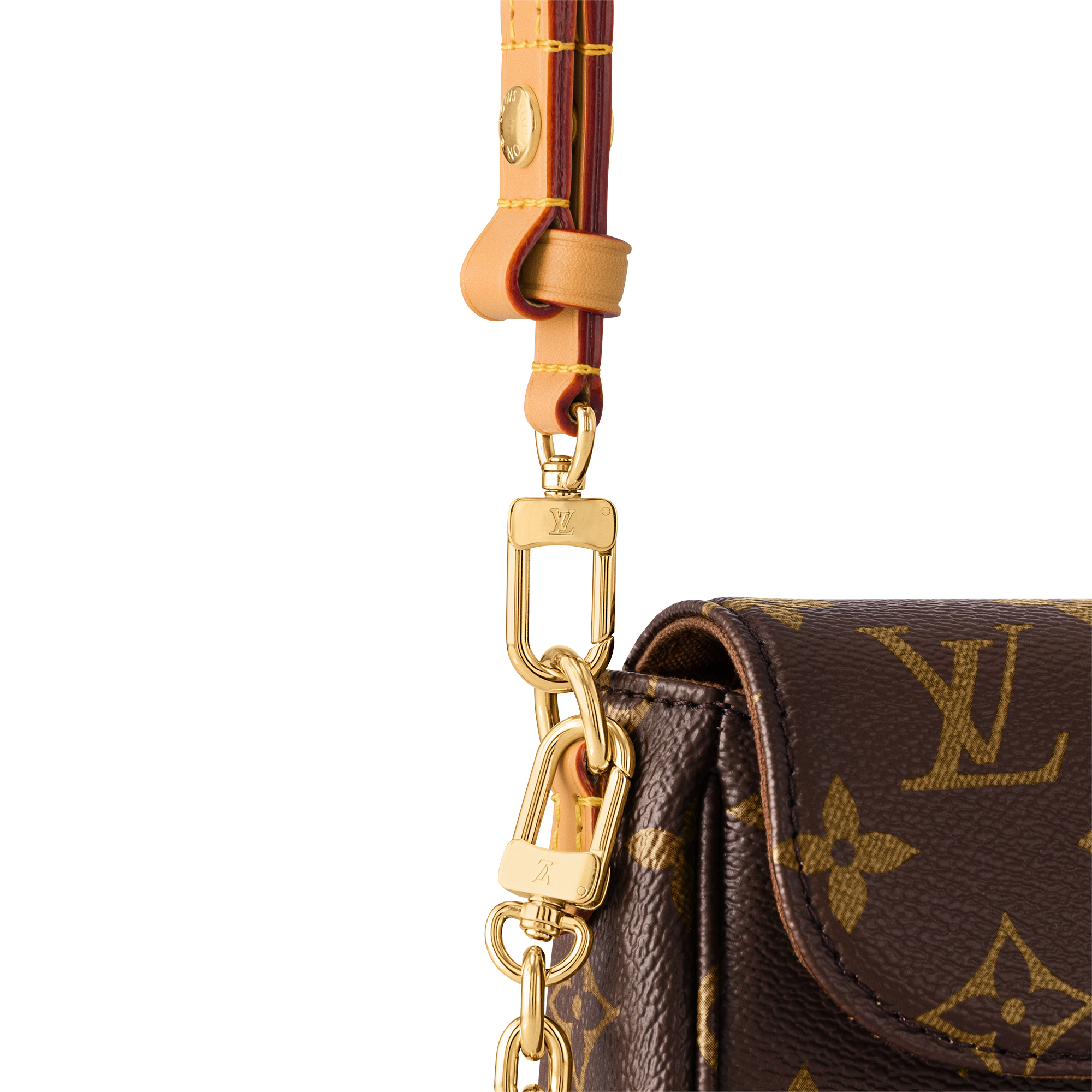 Wallet on Chain Ivy Monogram 帆布 in 女士