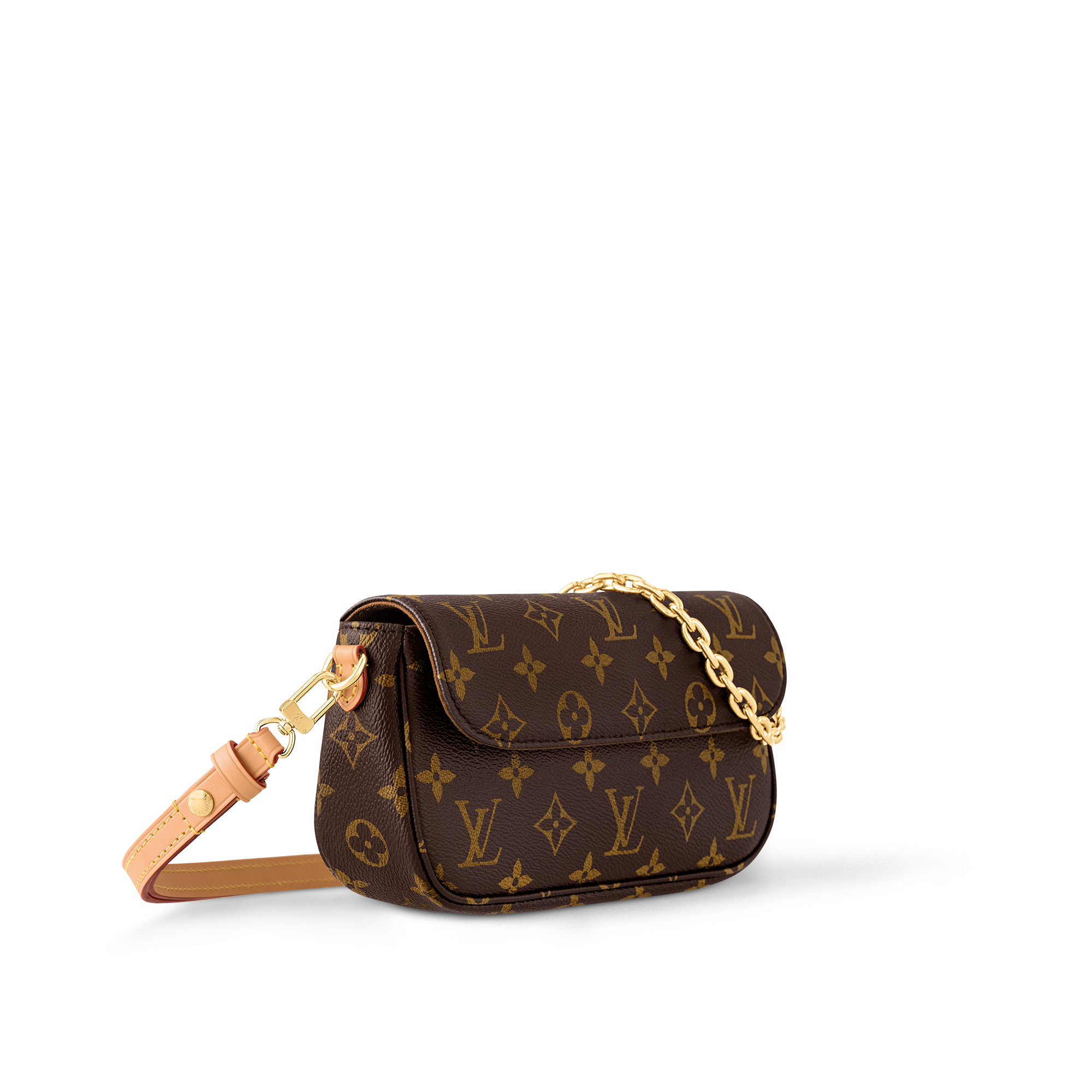 Wallet on Chain Ivy Monogram 帆布 in 女士