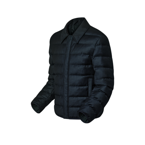 羊毛絲質混紡輕盈羽絨外套 in 男士's 時裝系列 大衣與夾克 collections by Louis Vuitton (產品縮放)