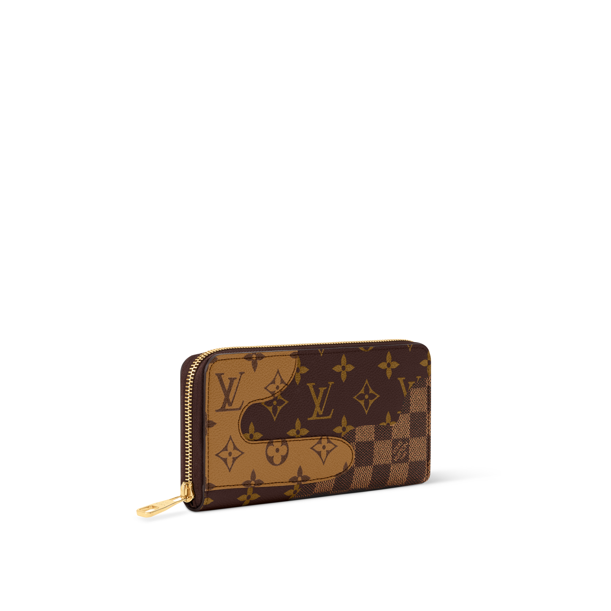 橫式拉鍊錢包 其他 Monogram 帆布 in 時尚包包及小型皮件